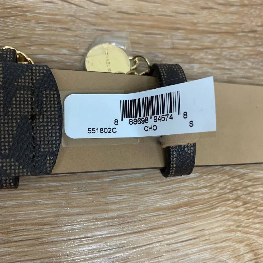 NWT Michael Kors Brown Monogram Women’s Belt